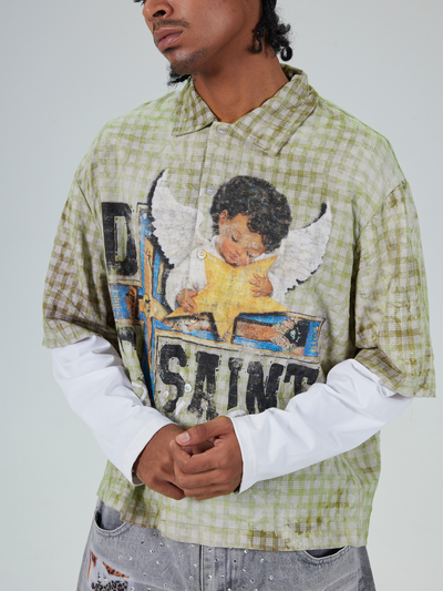 Layered Boxy Grunge Cherub L/S-714