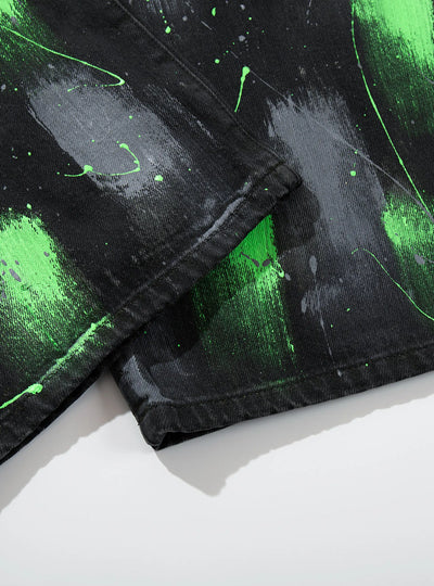 Neon Splash Trap Jeans-S1194