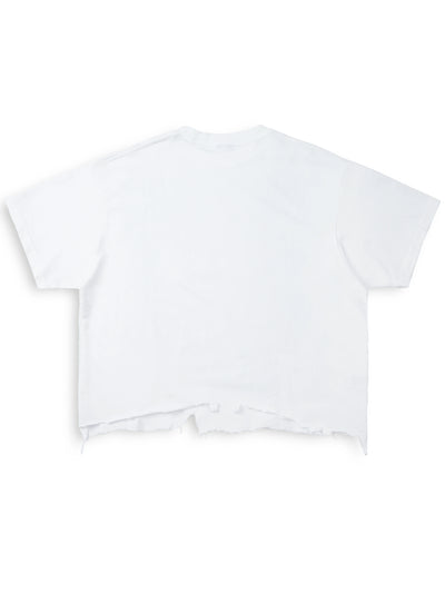 Rock Graphic Distressed Boxy Tee-480