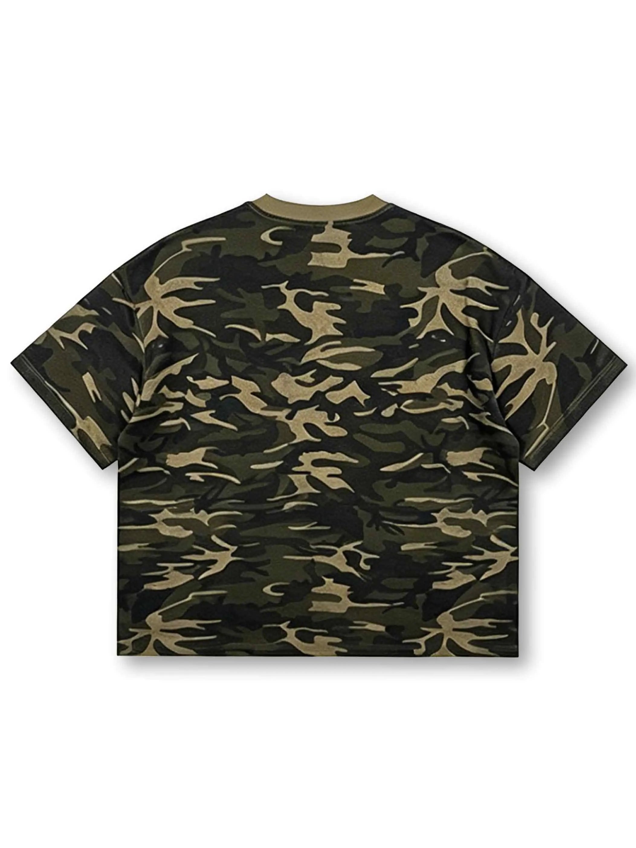 Camo Gladiator Boxy Tee-555