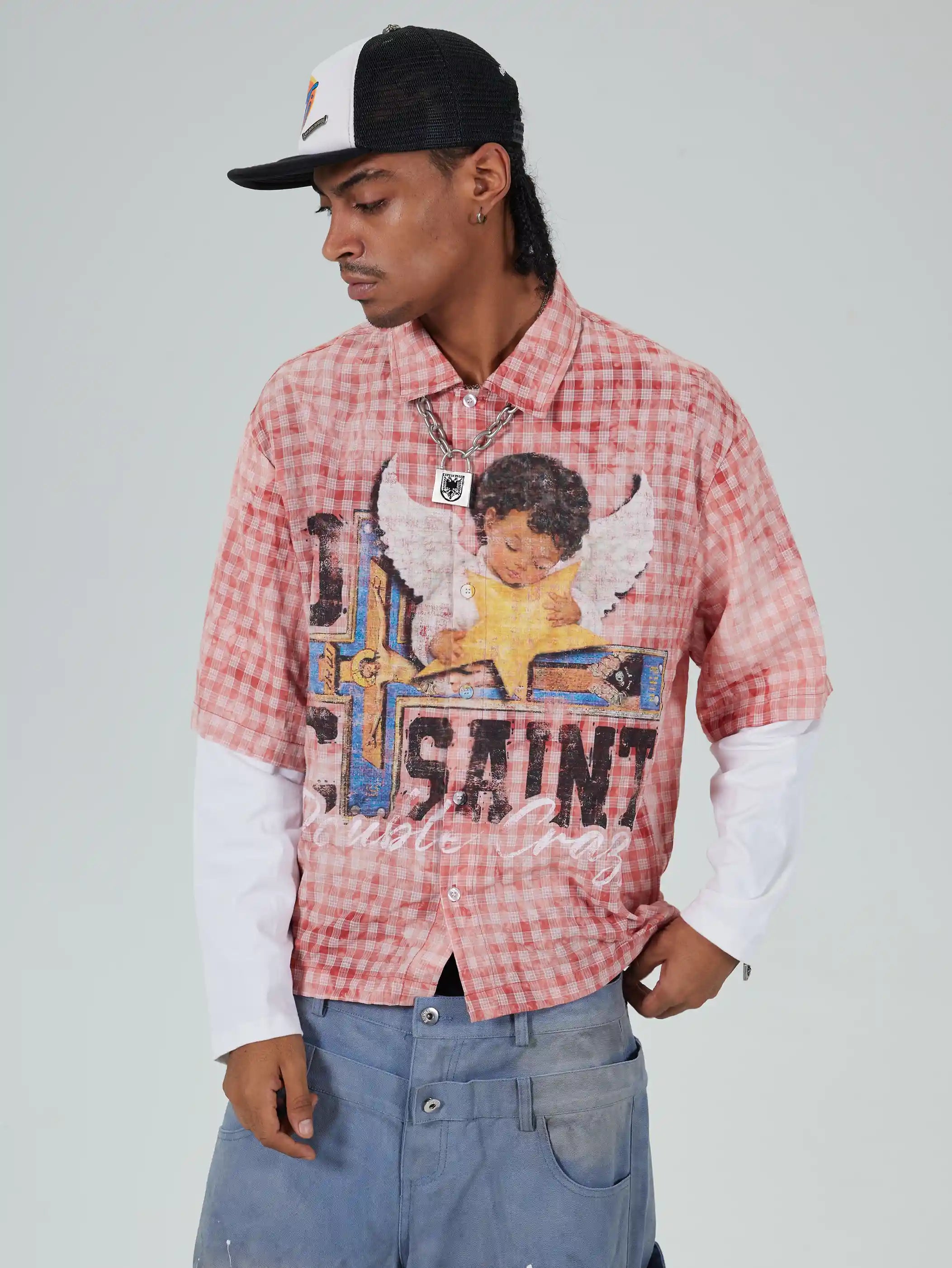 Layered Boxy Grunge Cherub L/S-714