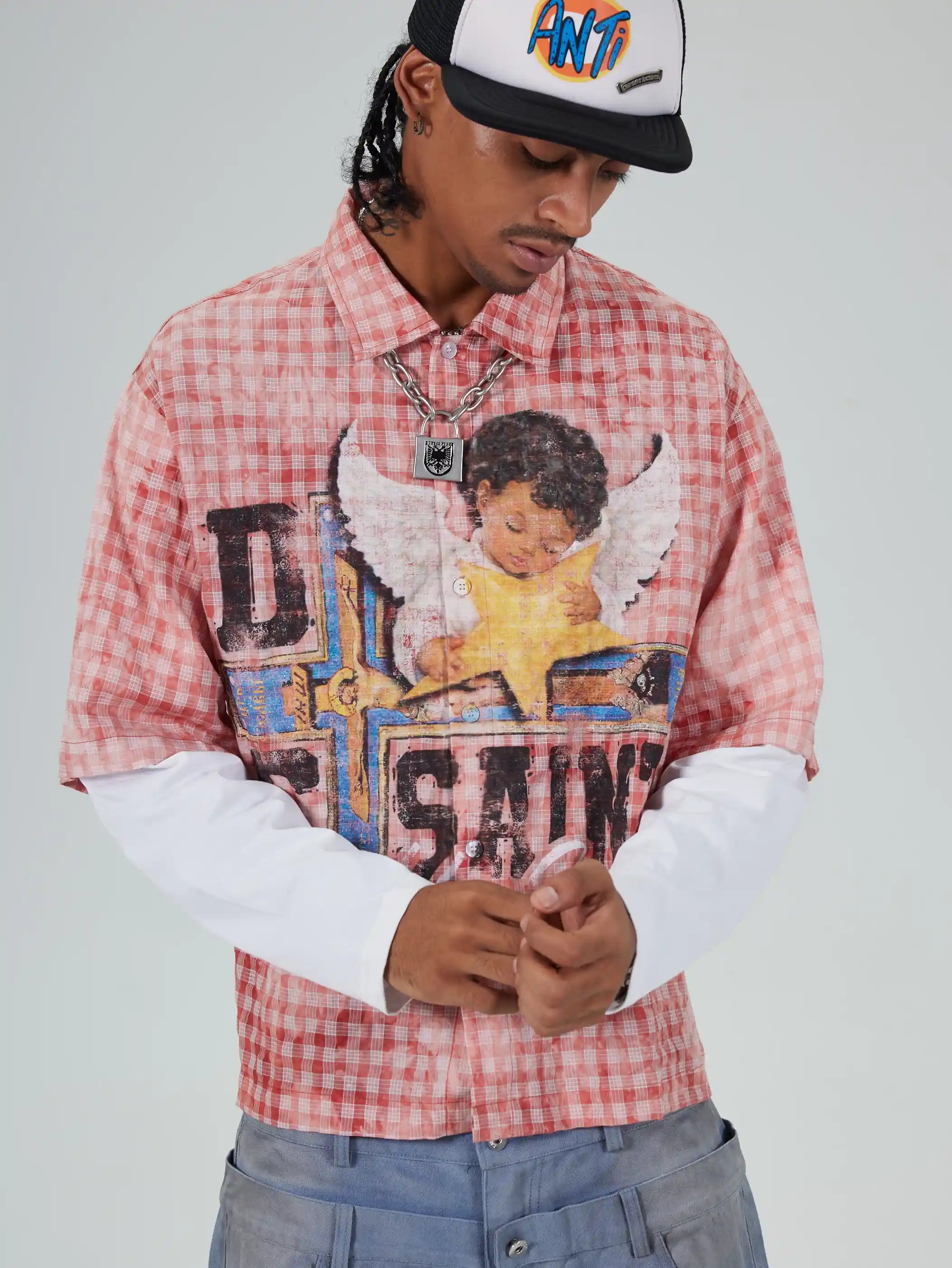 Layered Boxy Grunge Cherub L/S-714