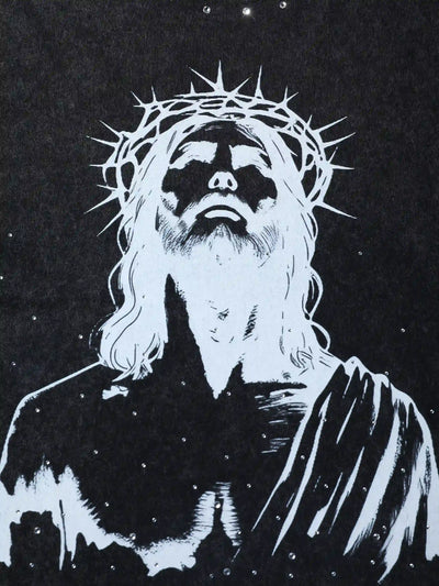 Gothic Jesus Graphic Tank Top-206