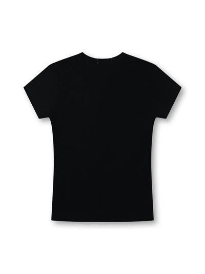 Tee-shirt court clouté croix radiante-268