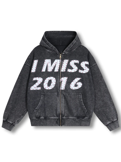 Nostalgic 2016 Zip-Up Hoodie - 103
