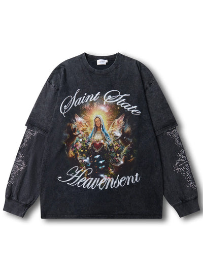 Heavensent Angel Awakening Long Sleeve T-shirt-156B