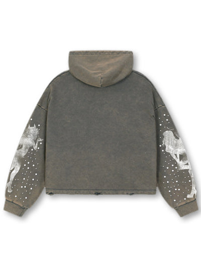 Bling Angel Devil Hoodie-704