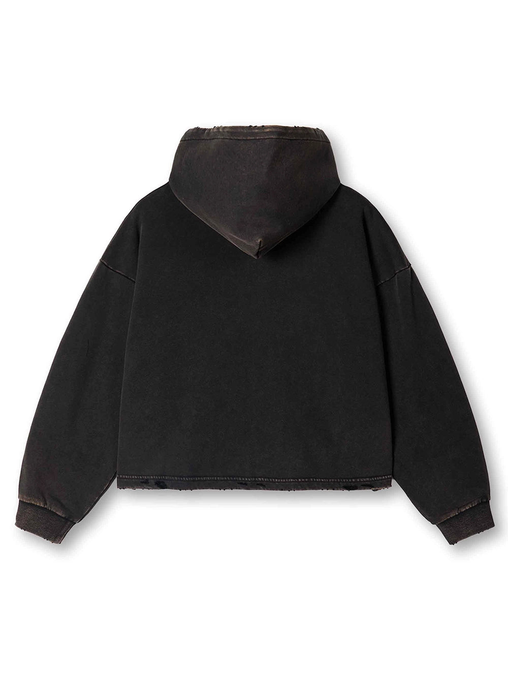 Vintage Savior Print Boxy Hoodie-719