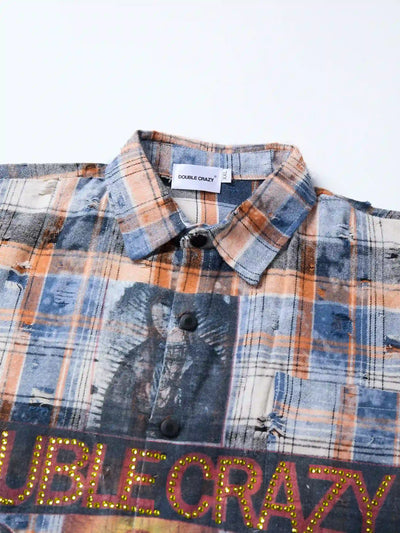 Redemption Cross Plaid Shirt-352