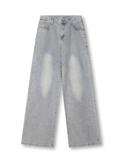 Blinged Out Denim Pants-S1175