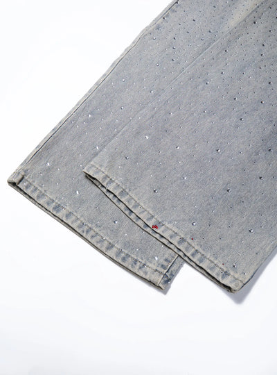 Blinged Out Denim Pants-S1175