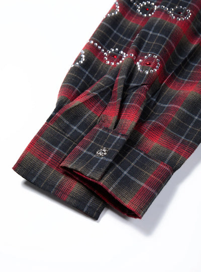 Fire Check Bling shirt-380