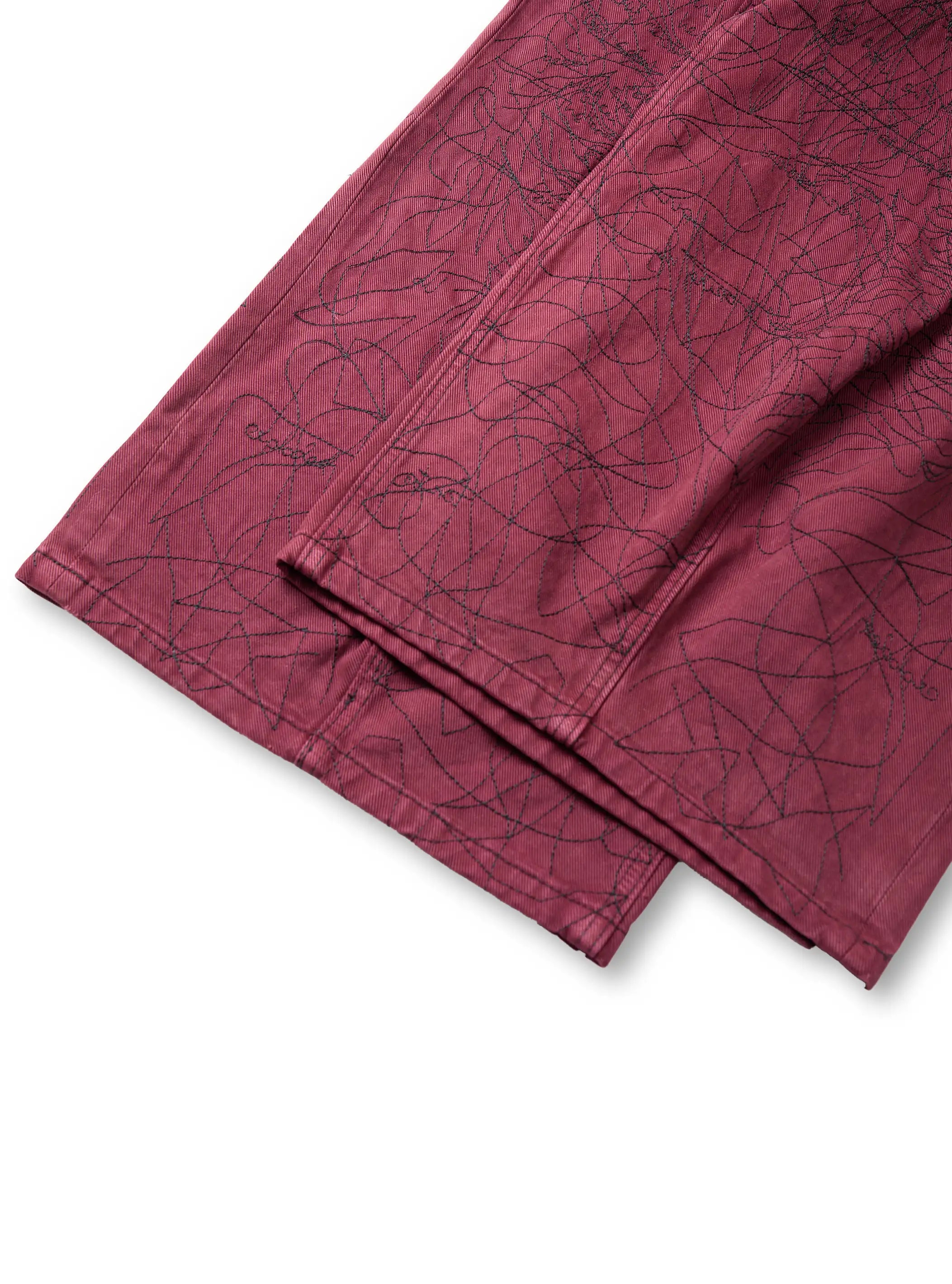 Hand-Drawn Chaos Denim Jeans-S1182