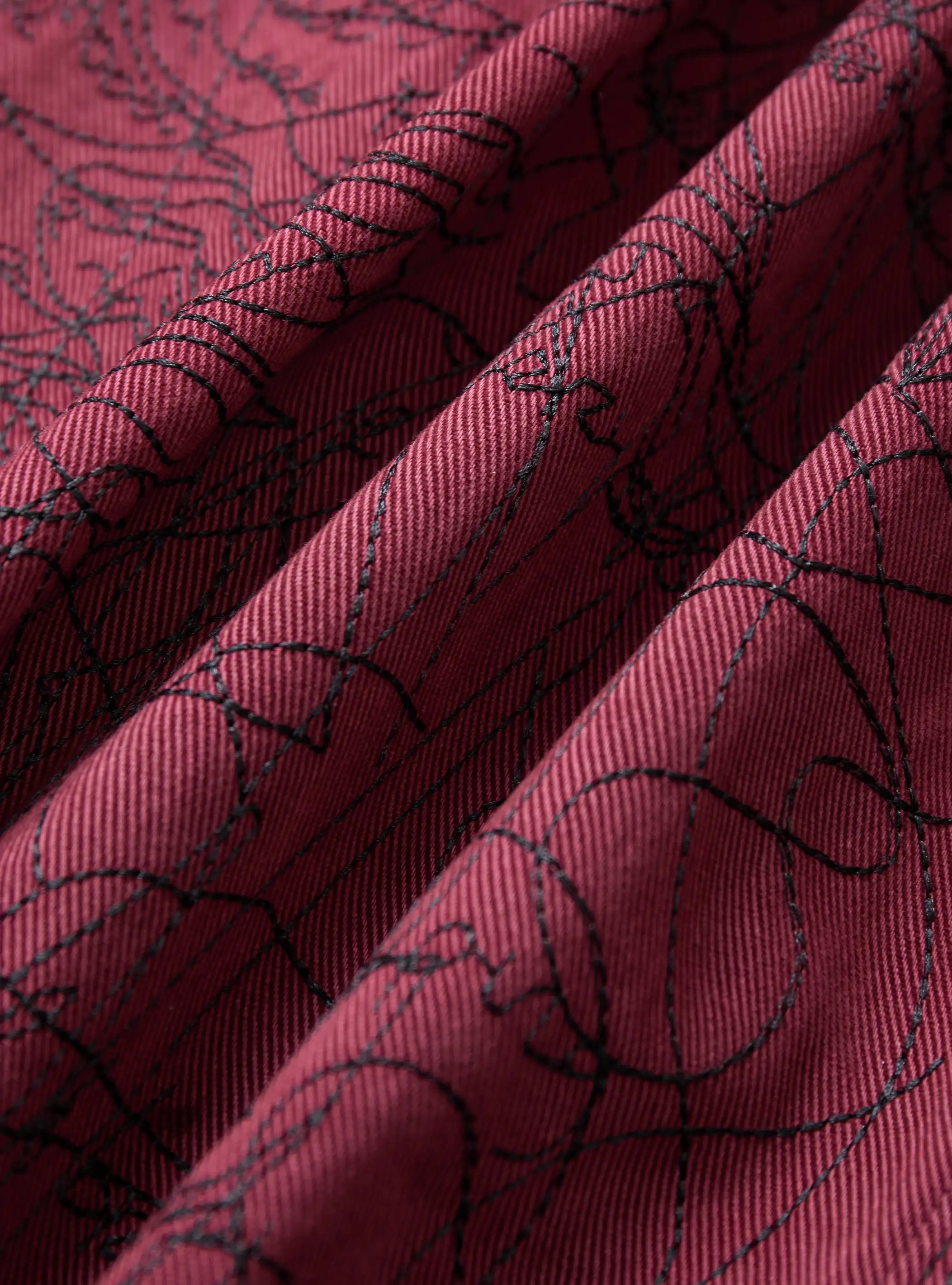 Hand-Drawn Chaos Denim Jeans-S1182