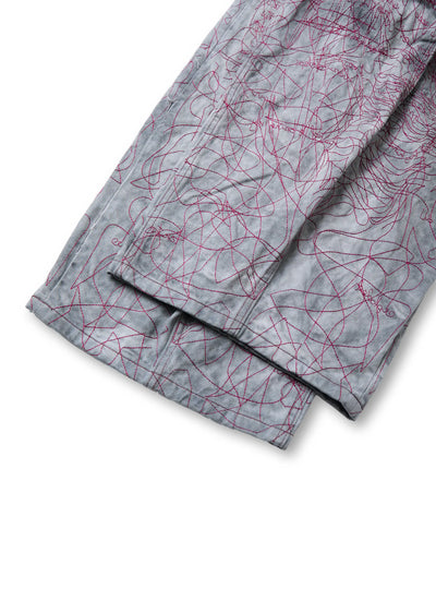 Hand-Drawn Chaos Denim Jeans-S1182