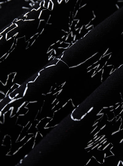 Hand-Drawn Chaos Denim Jeans-S1182