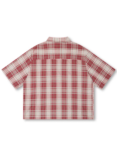 Camisa a cuadros estilo punk con brillos (Bling Edgy Punk Plaid Shirt)-539