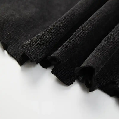 Sad Girl Rhinestone Raw Hem Tee-479