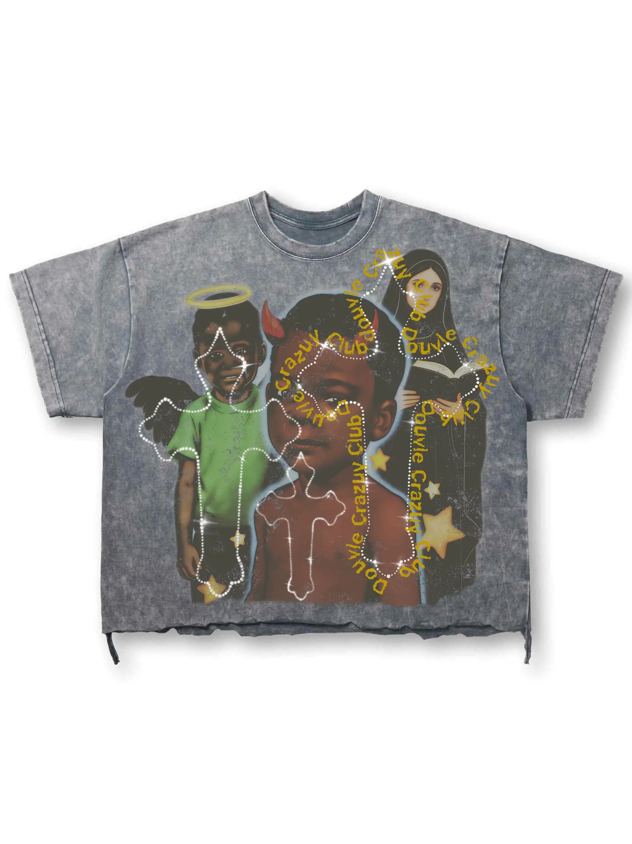T-shirt Bling Mural Ange Démon-594