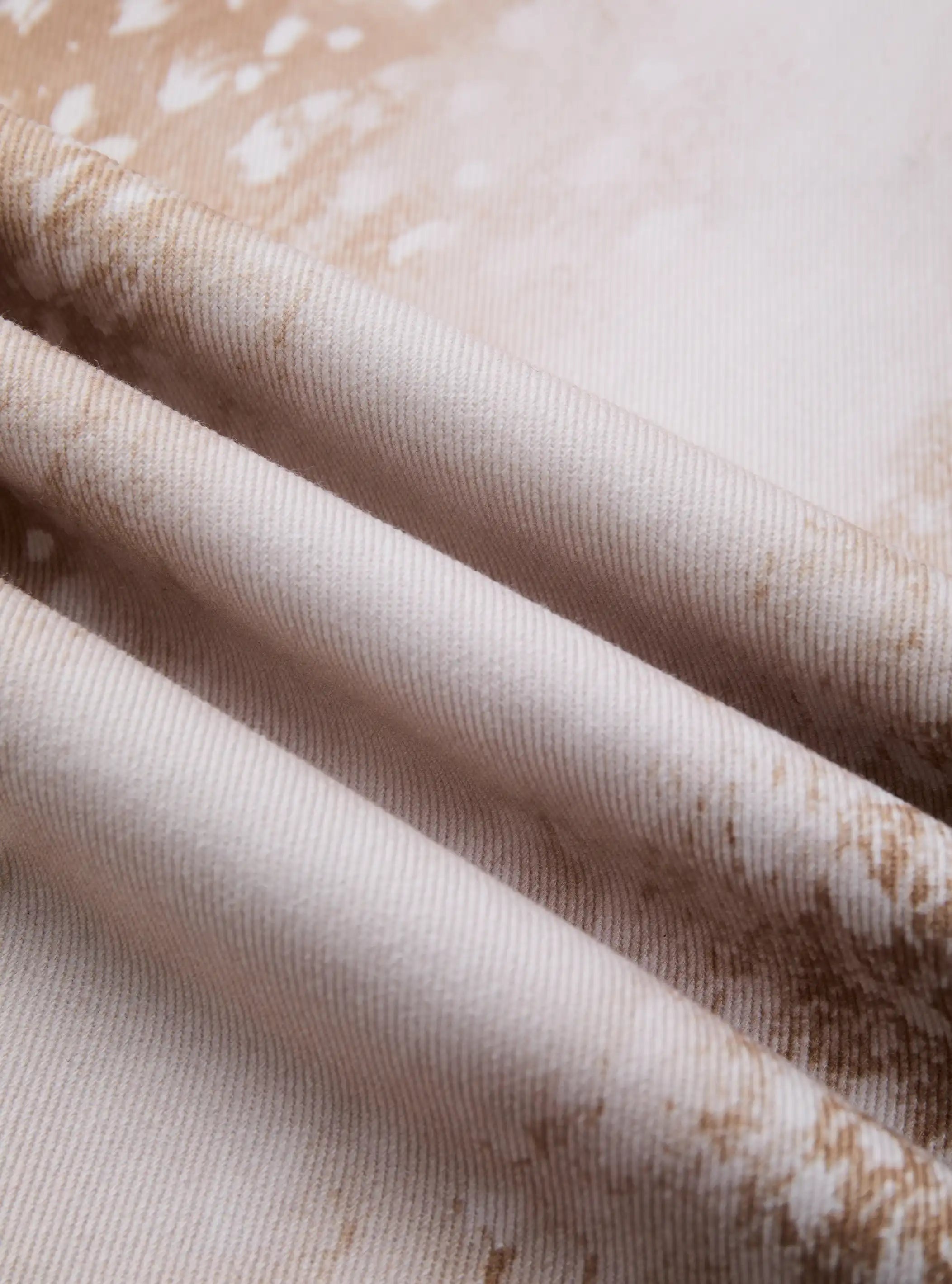 Fawn-Print Curved-Leg Denim-S1200