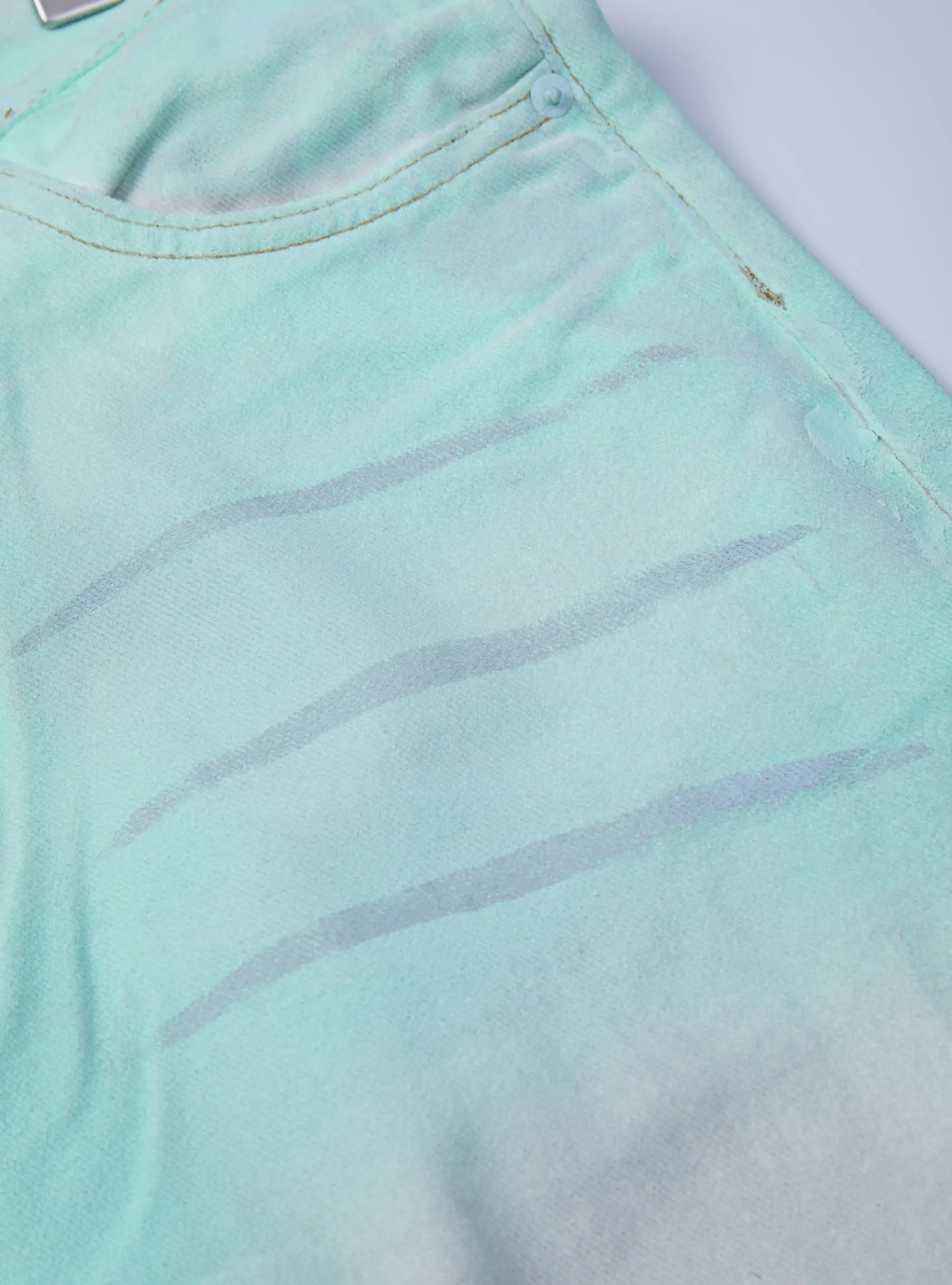 Neon Glow Stacked Baggy Jeans-S1201