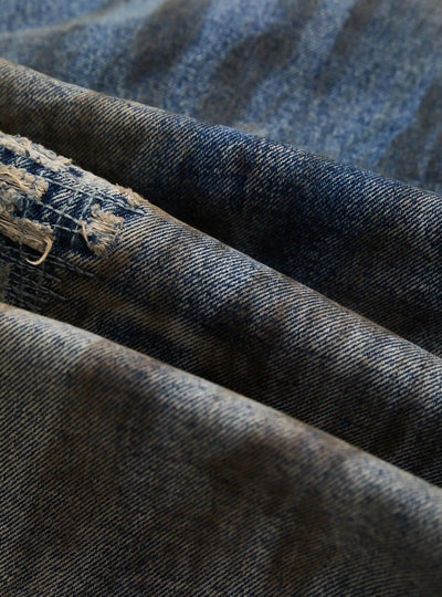 Dirty Tint Scrawl Distressed Denim-S1202