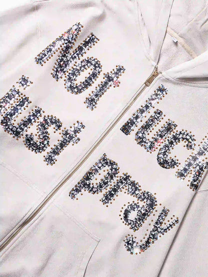Diamond Graffiti No Luck Just Pray Hoodie-069L