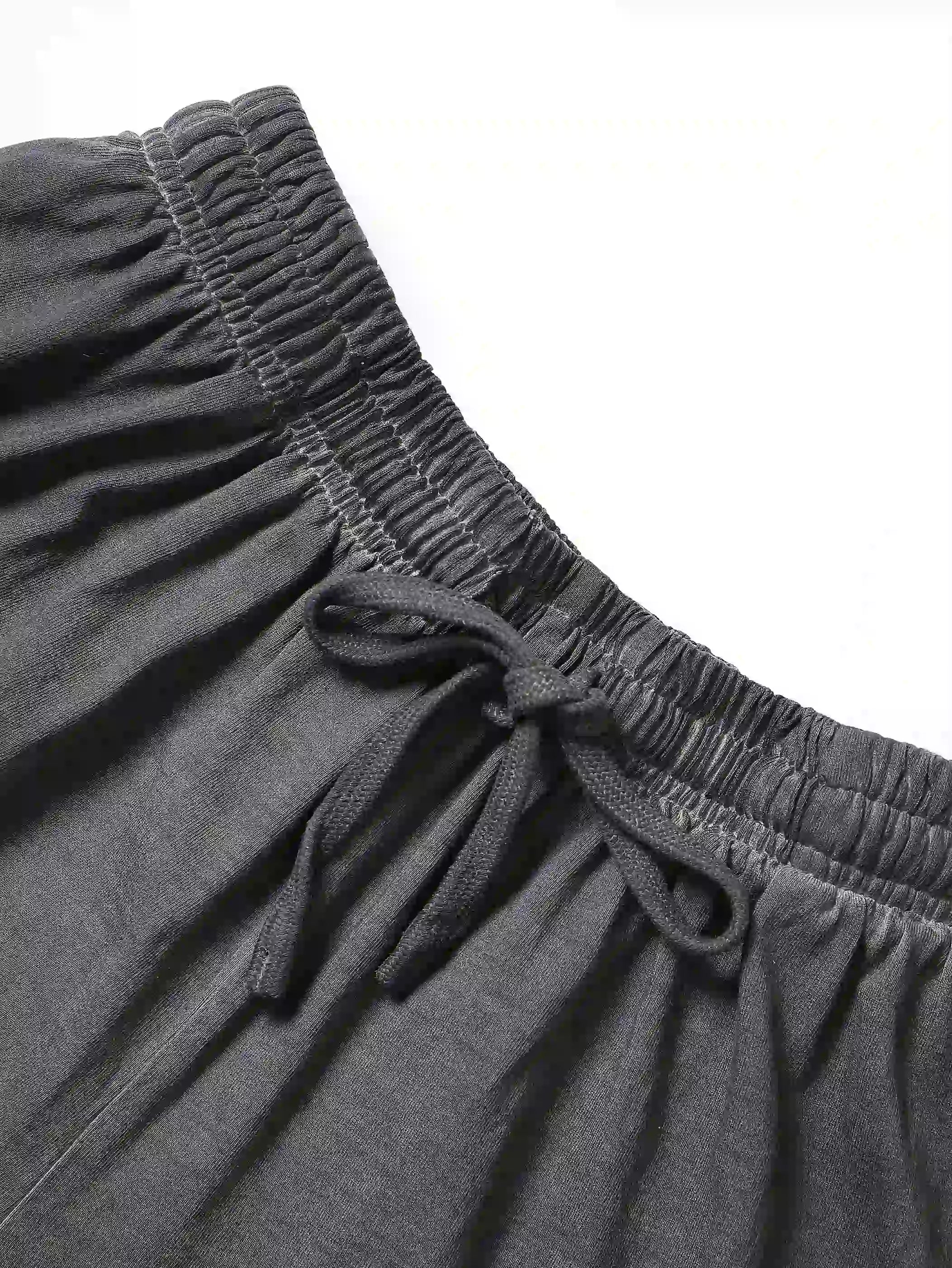Gothic Angel Flame Print Casual Shorts-196