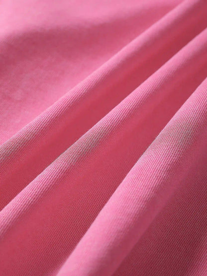 Bold Lip Graphic Pink Hoodie with Zipper - 029