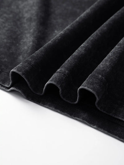 Trendy Studded Heart Devil Graphic T-Shirt-S140