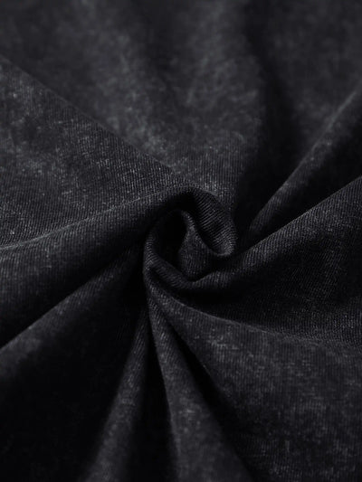 Trendy Studded Heart Devil Graphic T-Shirt-S140