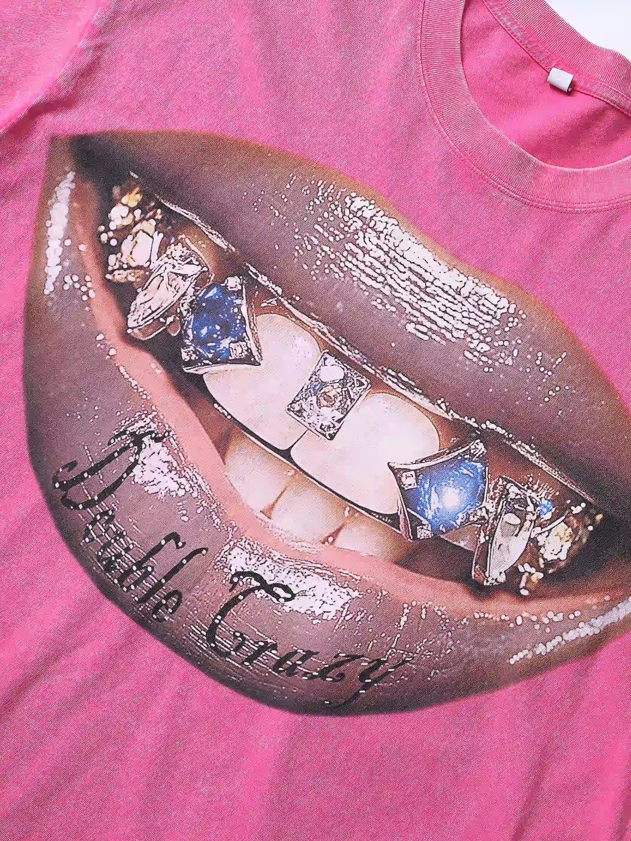Pink Lip Graphic T-shirt - S127