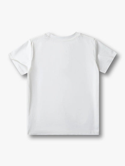 Cartoon Cat and Clown Graphic Summer T-shirt-S999