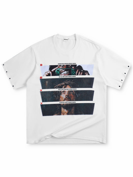 Graphic T Shirt Religious Internet Vintage Streetwear Tee-172