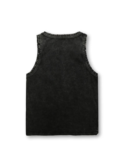 Black Bling Middle Finger Women Vest-250