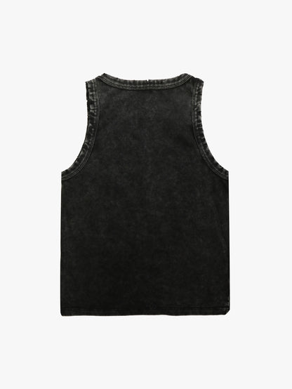 Black Bling Middle Finger Vest-250