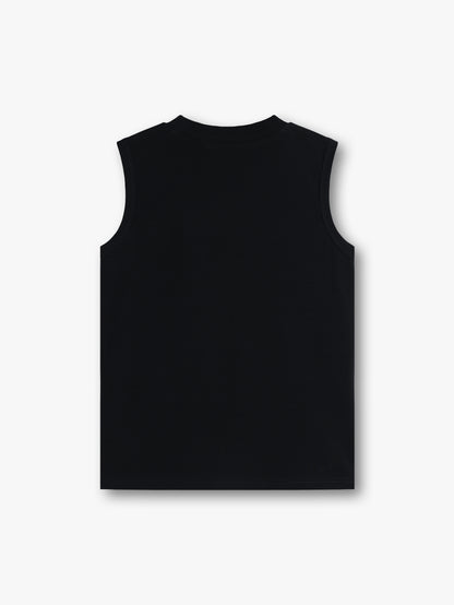 Skeleton Print Tank Top Gothic Chain Graphic Sleeveless Punk Shirt-209