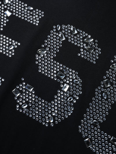 Rhinestone Religious JESUS T-shirt-203