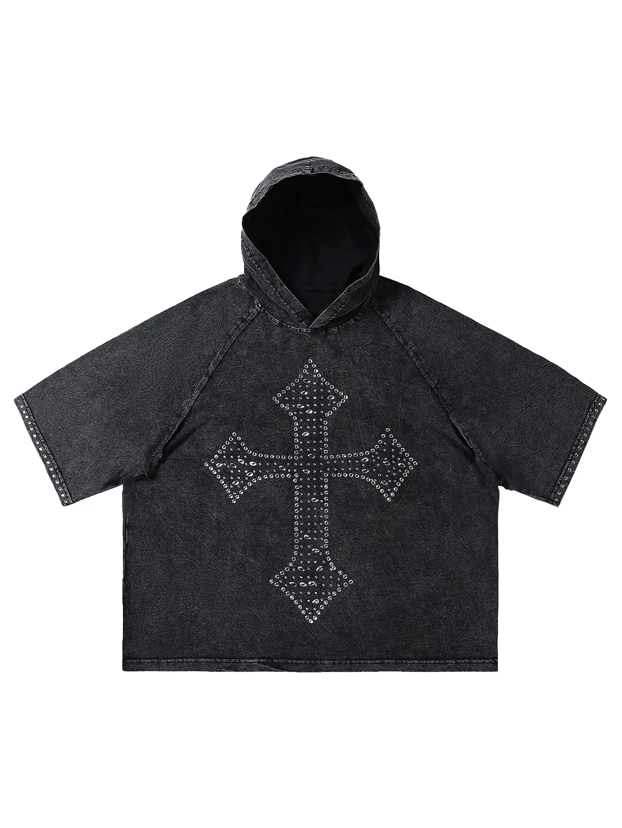 Radiant Cross Hooded T-shirt-202