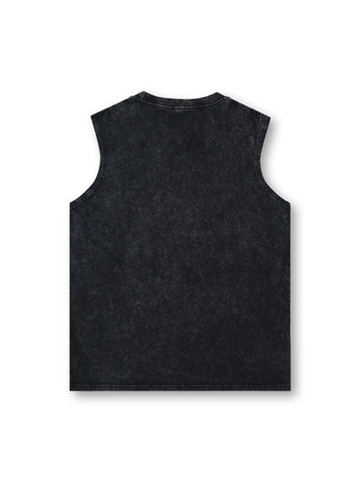 Gothic Jesus Graphic Tank Top-206