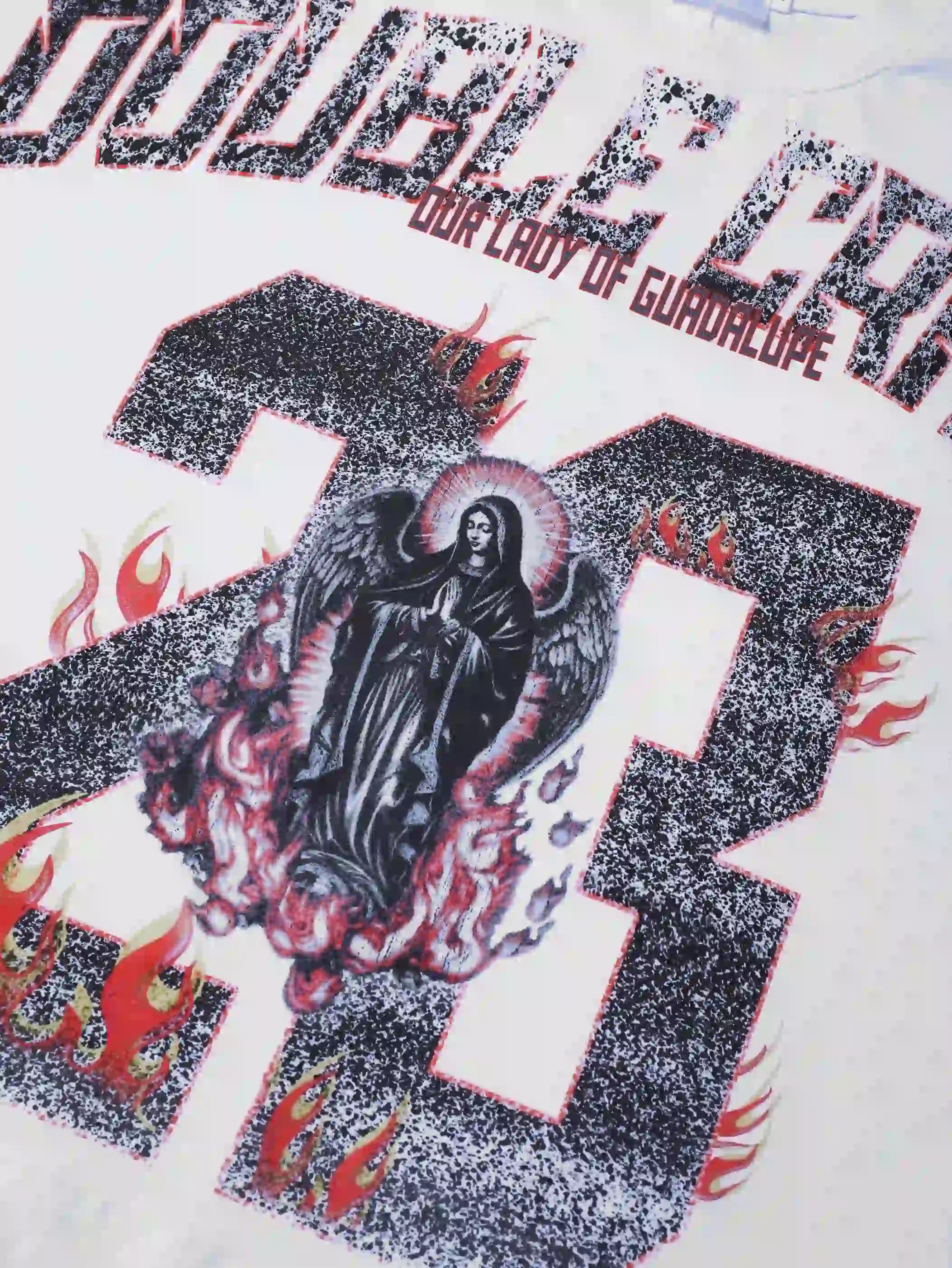 23 Virgin Mary Fire Double Crazy T-shirt-192