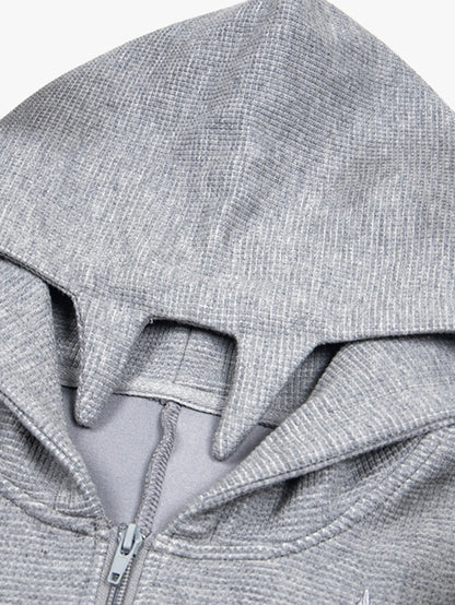 Space M8 Alien Graphic Zip Hoodie-S1122