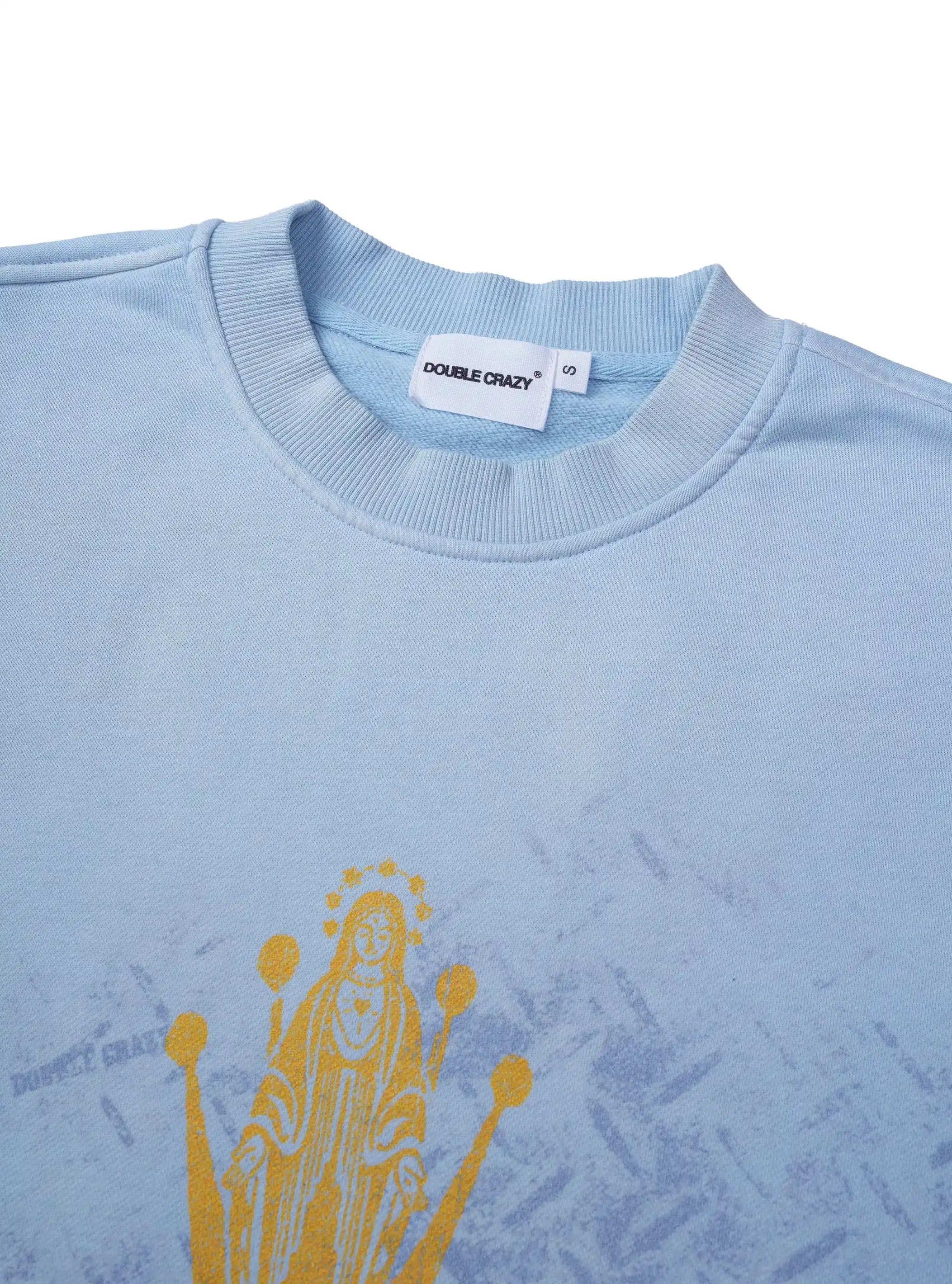 Boxy Relax Cracked Graphic Tee-431