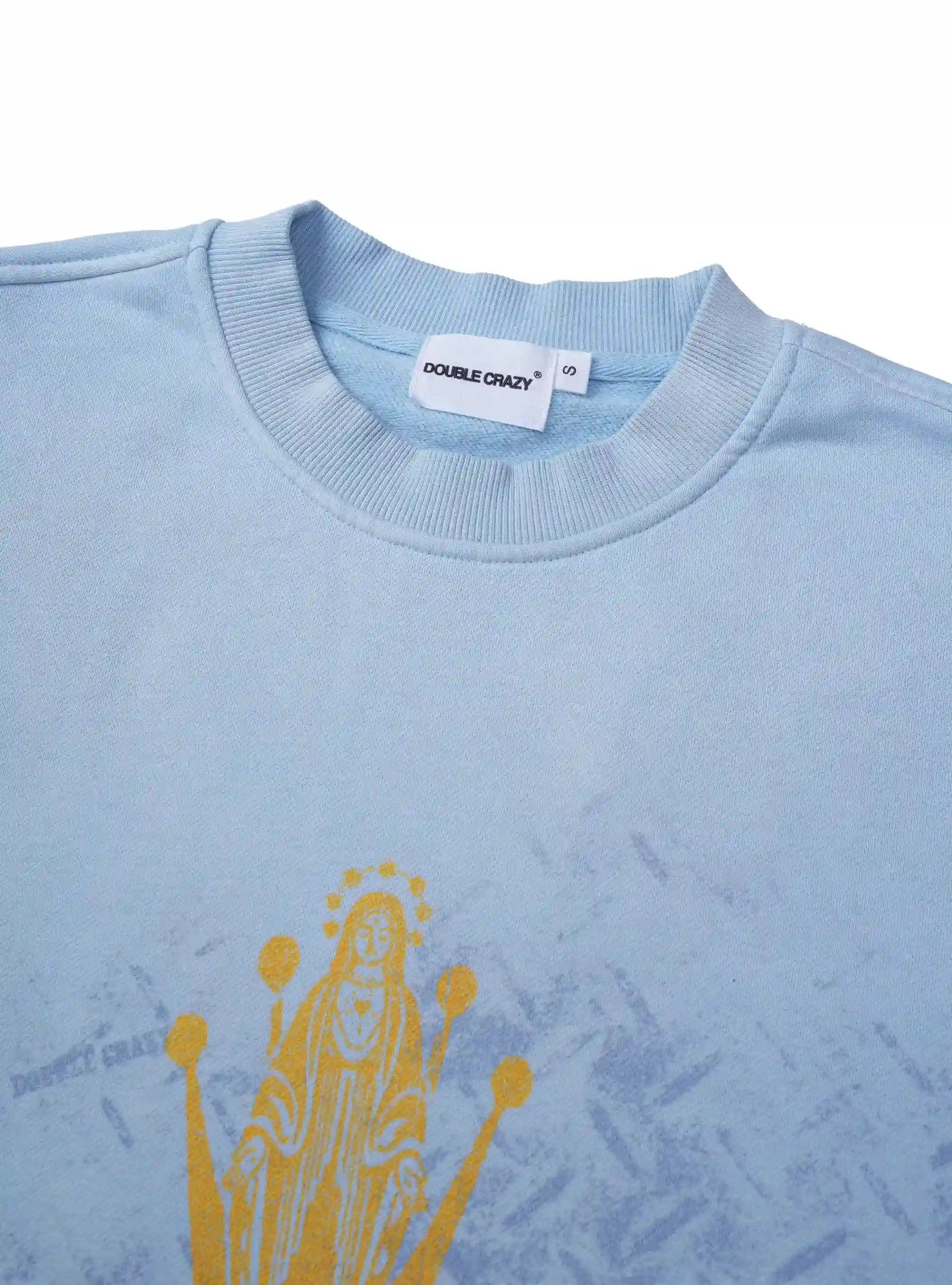 Boxy Relax Cracked Graphic Tee-431