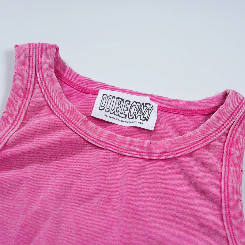 Leopard Star Vintage Graphic Tank-522