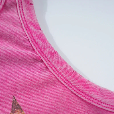 Leopard Star Vintage Graphic Tank-522