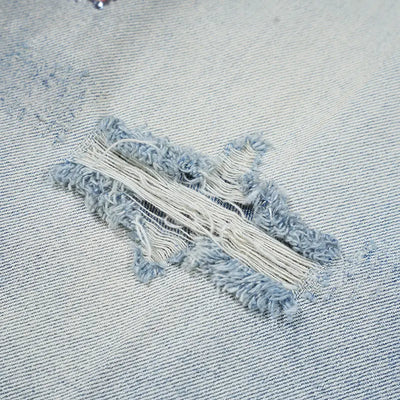 Punk Graphic Baggy Denim Jorts-579