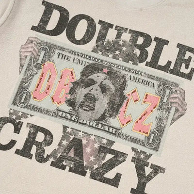 Studded Money Graphic Waffle Tee-574