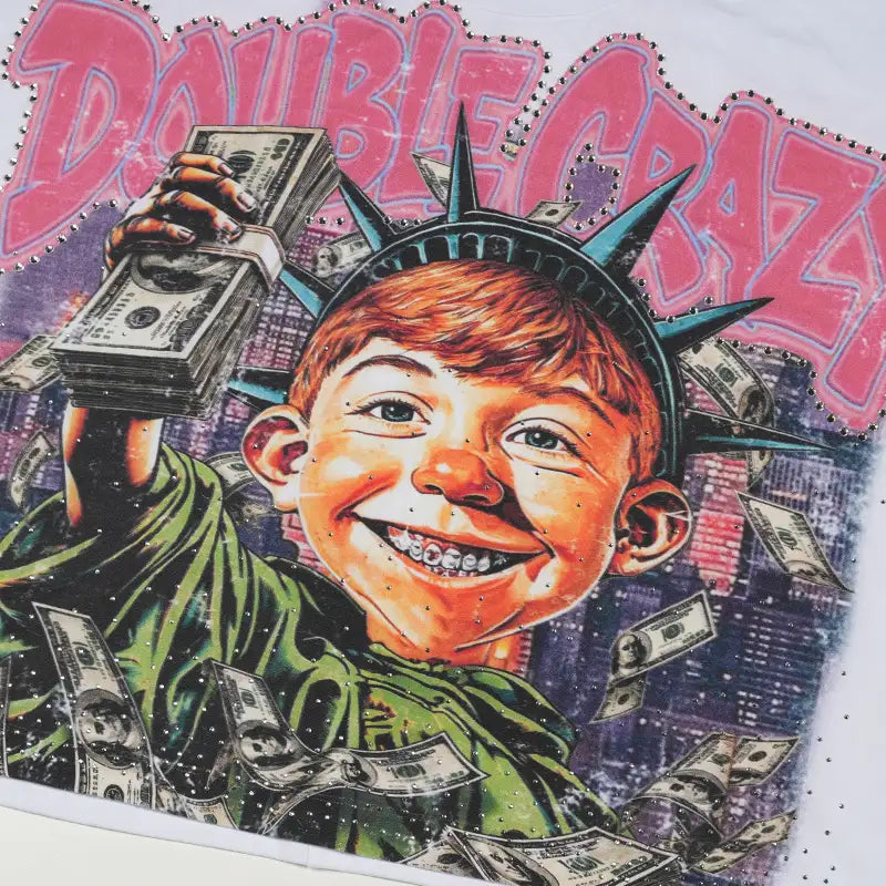 T-shirt ample « Bling Funny Hustle »-576