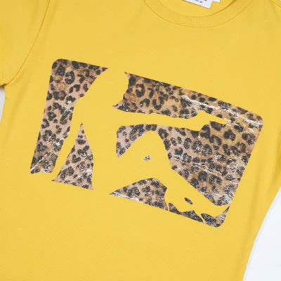 Leopard Silhouette Baby Tee-568
